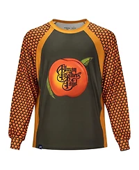 Section 119 Men's and Women's Orange The Allman Brothers Band Eat a Peach Raglan Long Sleeve Swim Shirt