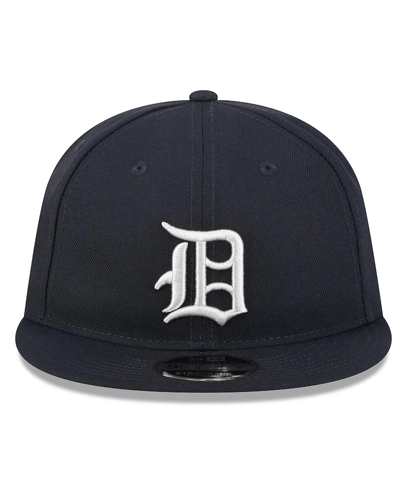 New Era Men's Navy Detroit Tigers Baseball Hall of Fame Retro Crown 9FIFTY Adjustable Hat
