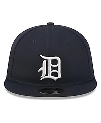 New Era Men's Navy Detroit Tigers Baseball Hall of Fame Retro Crown 9FIFTY Adjustable Hat