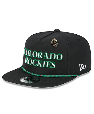 New Era Men's Black Colorado Rockies 2025 Big League Chew Golfer Snapback Hat