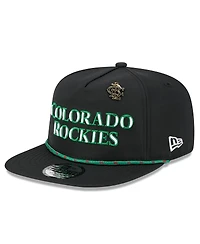 New Era Men's Black Colorado Rockies 2025 Big League Chew Golfer Snapback Hat