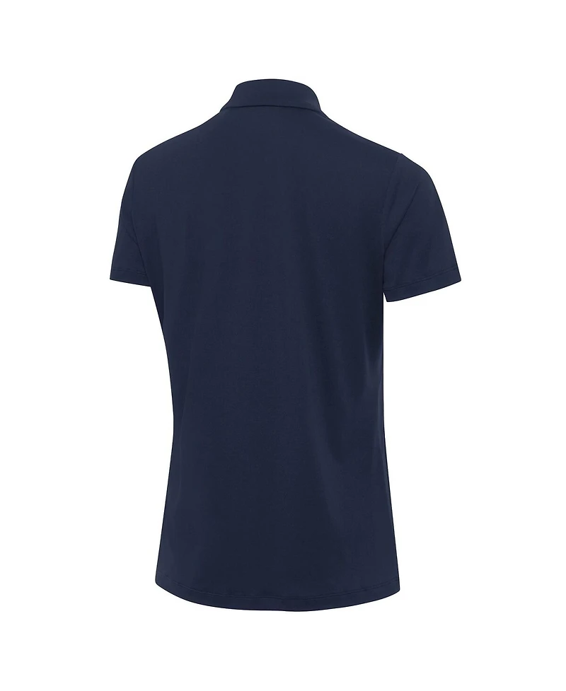 Antigua Women's Navy Michigan Wolverines Reprocess Polo Shirt