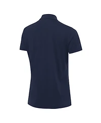 Antigua Women's Navy Michigan Wolverines Reprocess Polo Shirt
