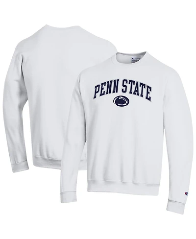 Champion Men's White Penn State Nittany Lions Arch Over Logo Pullover Sweatshirt