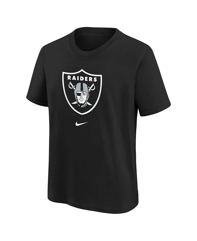 Nike Big Boys and Girls Black Las Vegas Raiders Primary Logo Legend T-Shirt