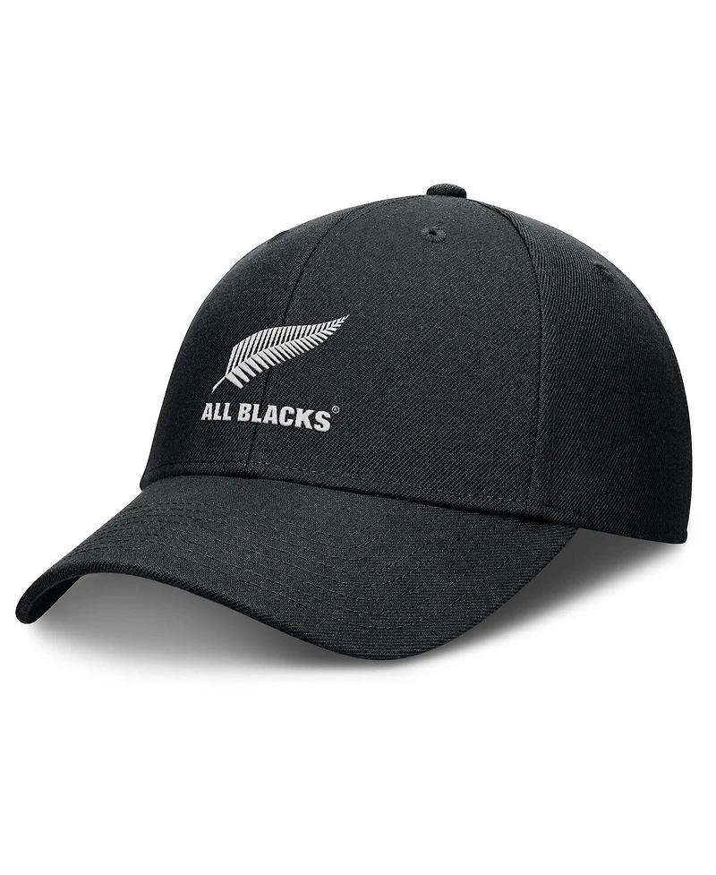 Fanatics Men's Black New Zealand Rugby All Blacks Essentials Adjustable Hat