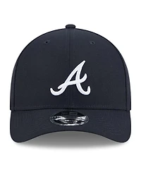 New Era Men's Navy Atlanta Braves Baseball Hall of Fame 9FORTY M-Crown Adjustable Hat