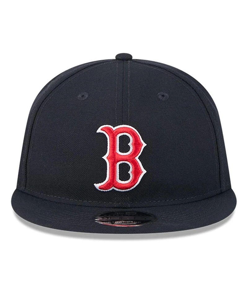 New Era Men's Navy Boston Red Sox Baseball Hall of Fame Retro Crown 9FIFTY Adjustable Hat
