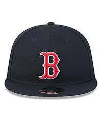 New Era Men's Navy Boston Red Sox Baseball Hall of Fame Retro Crown 9FIFTY Adjustable Hat