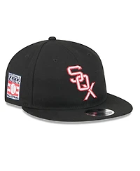 New Era Men's Black Chicago White Sox Baseball Hall of Fame Retro Crown 9FIFTY Adjustable Hat