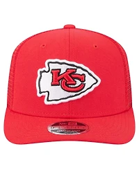 New Era Men's Red Kansas City Chiefs Team Collection 9SEVENTY Stretch-Snap Adjustable Hat
