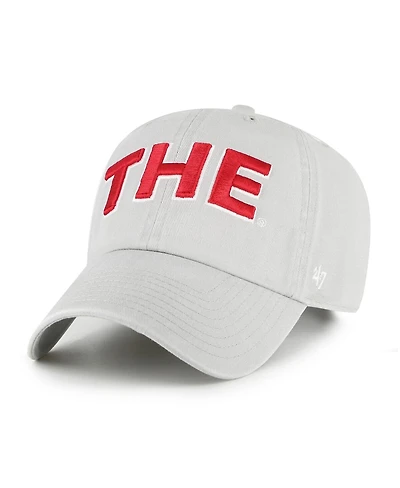 '47 Brand Men's Gray Ohio State Buckeyes Clean Up Adjustable Hat