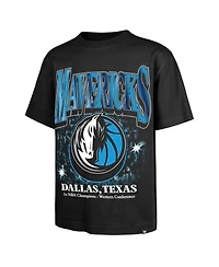 '47 Brand Men's Black Dallas Mavericks Past Champs Collection Flashbulb Foundation T-Shirt