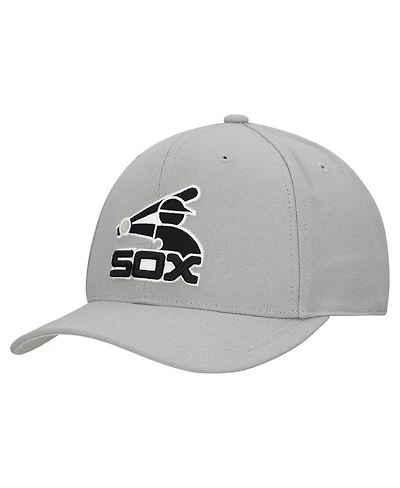 Mitchell & Ness Men's and Women's Gray Chicago White Sox Basic Coop Pro Adjustable Hat