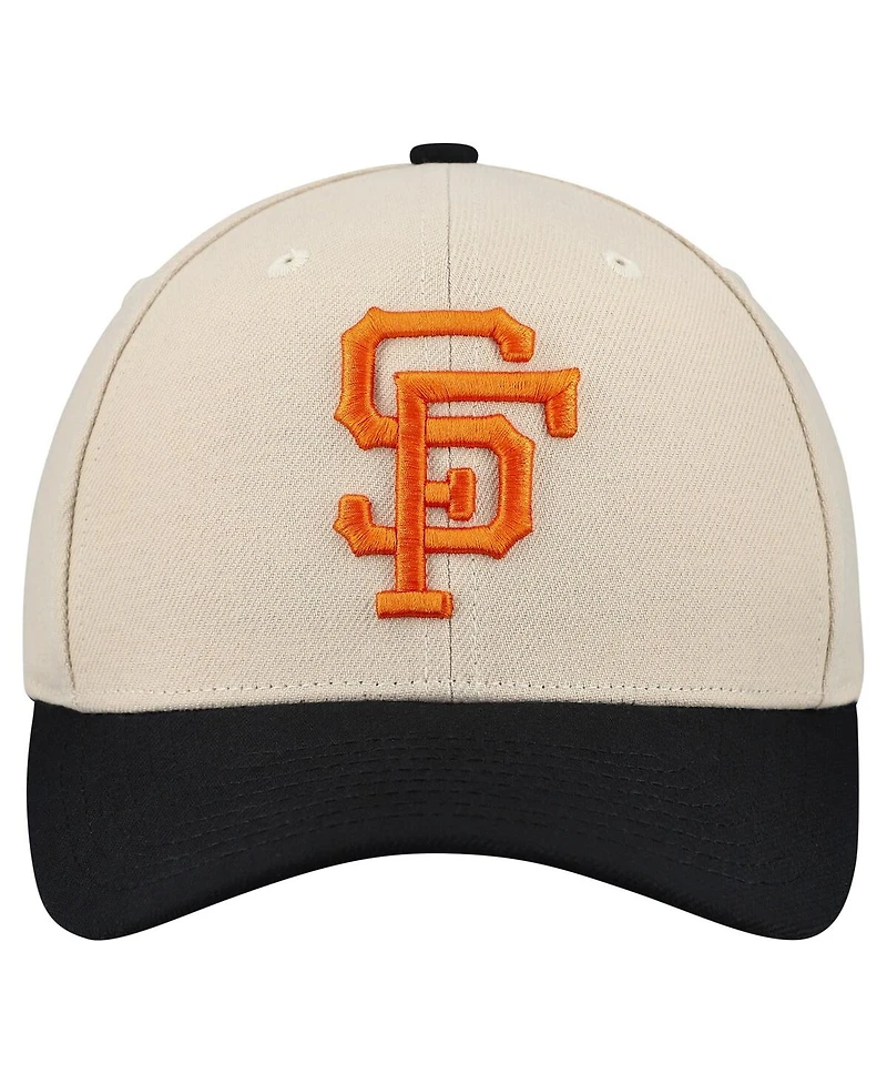 Mitchell & Ness Men's and Women's Cream San Francisco Giants Basic Coop Pro Adjustable Hat