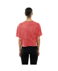 New Era Women's Scarlet San Francisco 49ers Cropped Boxy Sport Classics Mineral Wash T-Shirt