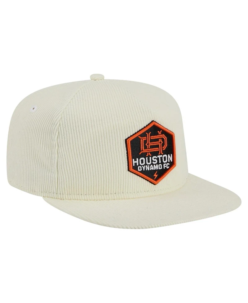 New Era Men's  Cream Houston Dynamo Fc 2025 Kickoff Snapback Golfer Hat