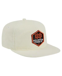 New Era Men's  Cream Houston Dynamo Fc 2025 Kickoff Snapback Golfer Hat