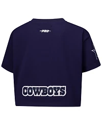 Pro Standard Women's Micah Parsons Navy Dallas Cowboys Player Name Number Cropped Boxy T-Shirt