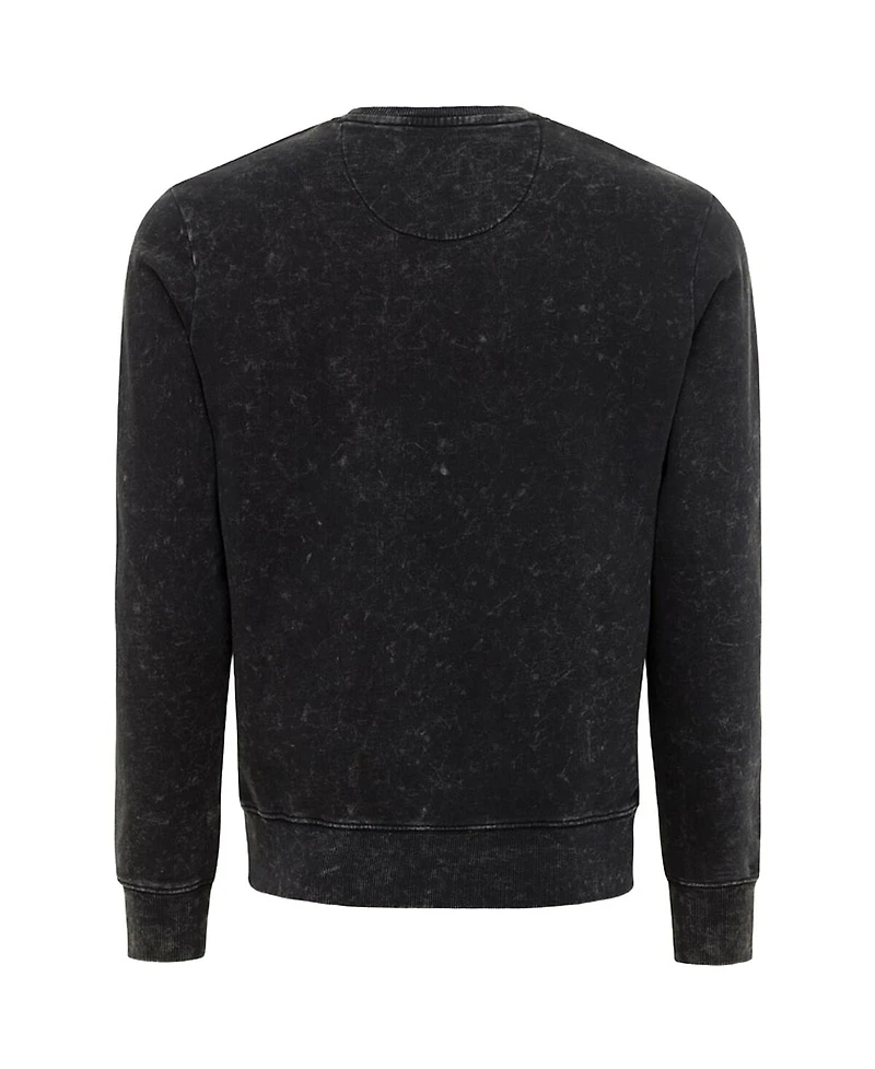 Sportiqe Men's and Women's Eclipse Black Golden State Valkyries Rock Roll Collection Freddy Mineral Wash Pullover Sweatshirt