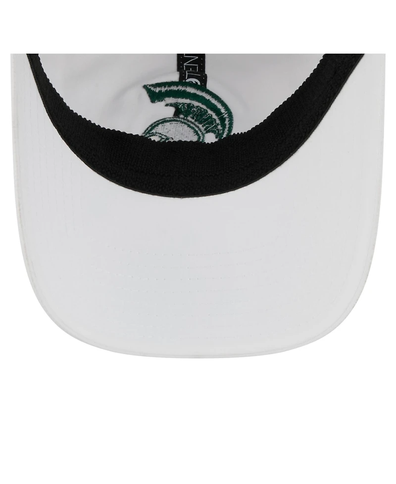 New Era Men's White Michigan State Spartans Active Ripstop 9TWENTY Adjustable Hat