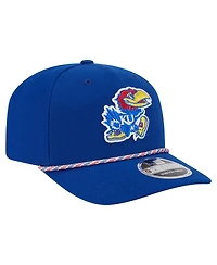 New Era Men's Royal Kansas Jayhawks Game Day Multi-Rope 9SEVENTY Stretch-Snap Hat