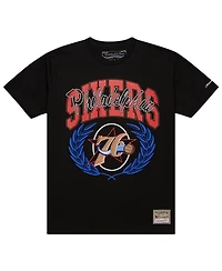 Mitchell & Ness Men's Black Philadelphia 76ers Nba x Michelob Ultra Rewind Ii T-Shirt
