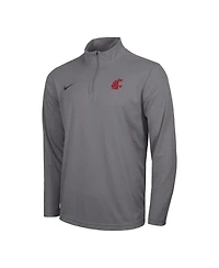Nike Men's Gray Washington State Cougars Intensity Performance Quarter-Zip Pullover