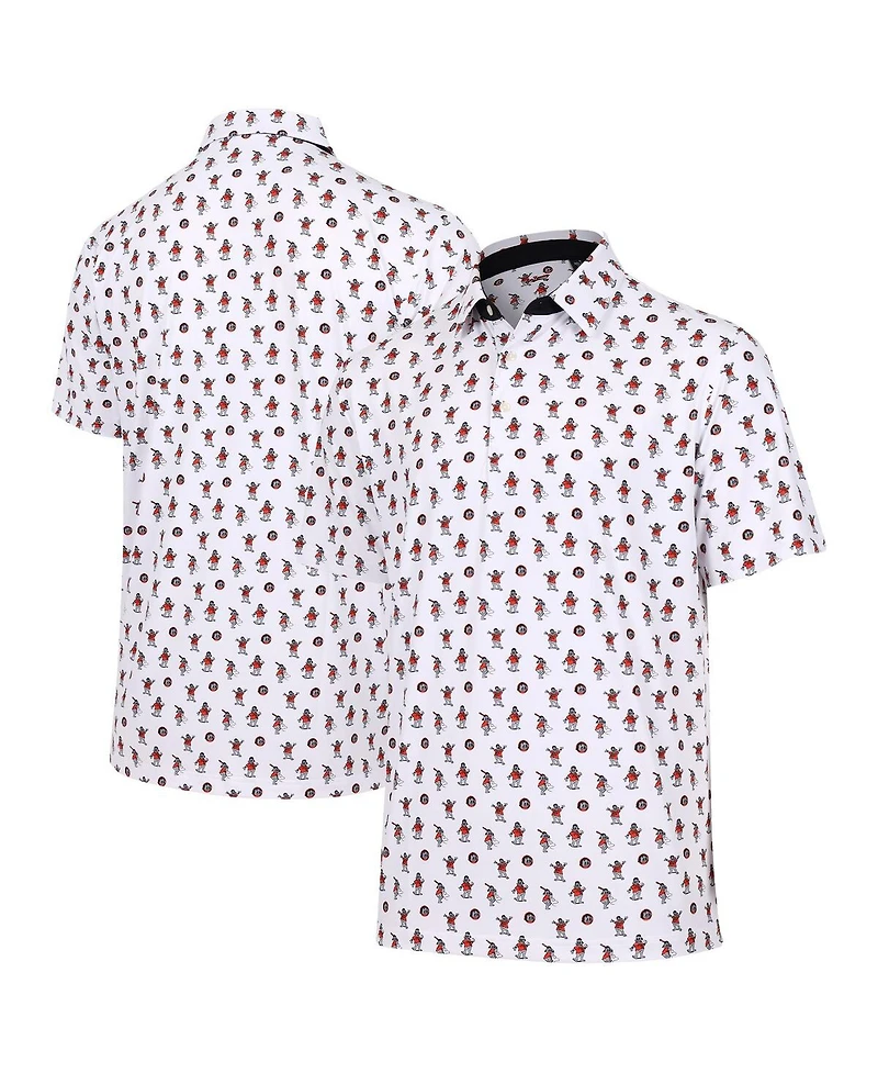 Mlb Vip Exclusive Men's White San Francisco Giants Lou Seal Polo Shirt