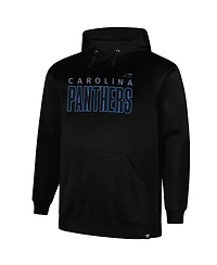 Fanatics Men's Black Carolina Panthers Big Tall Fleece Pullover Hoodie