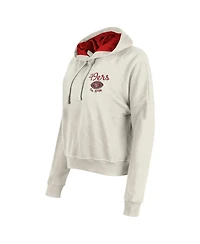 New Era Women's Cream San Francisco 49ers 3rd Down Historic Pullover Hoodie