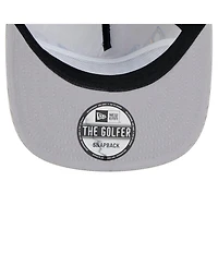 New Era Men's Gray Golden State Warriors Throwback Corduroy Golfer Snapback Hat
