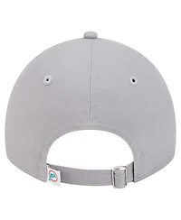 New Era Women's Gray Miami Dolphins Throwback 9TWENTY Adjustable Hat