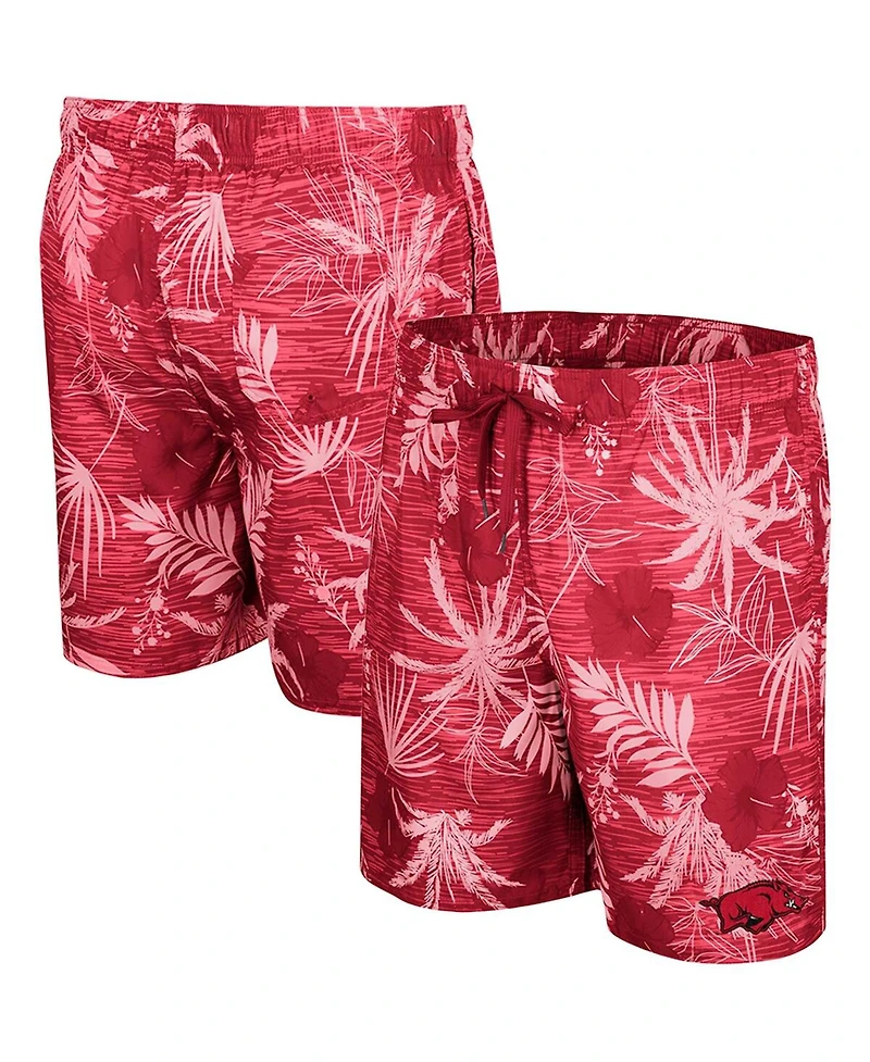 Colosseum Men's Cardinal Arkansas Razorbacks What Else is New Swim Shorts