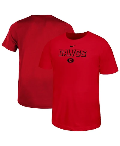 Nike Big Boys and Girls Red Georgia Bulldogs Legend Performance T-Shirt