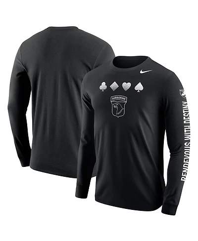 Nike Big Boys and Girls Black Army Black Knights 2024 Rivalry Collection Suit Long Sleeve T-Shirt