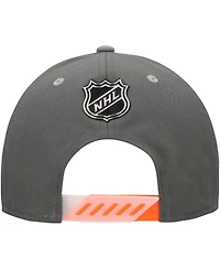 Fanatics Men's Charcoal Anaheim Ducks Authentic Pro Ice Snapback Hat