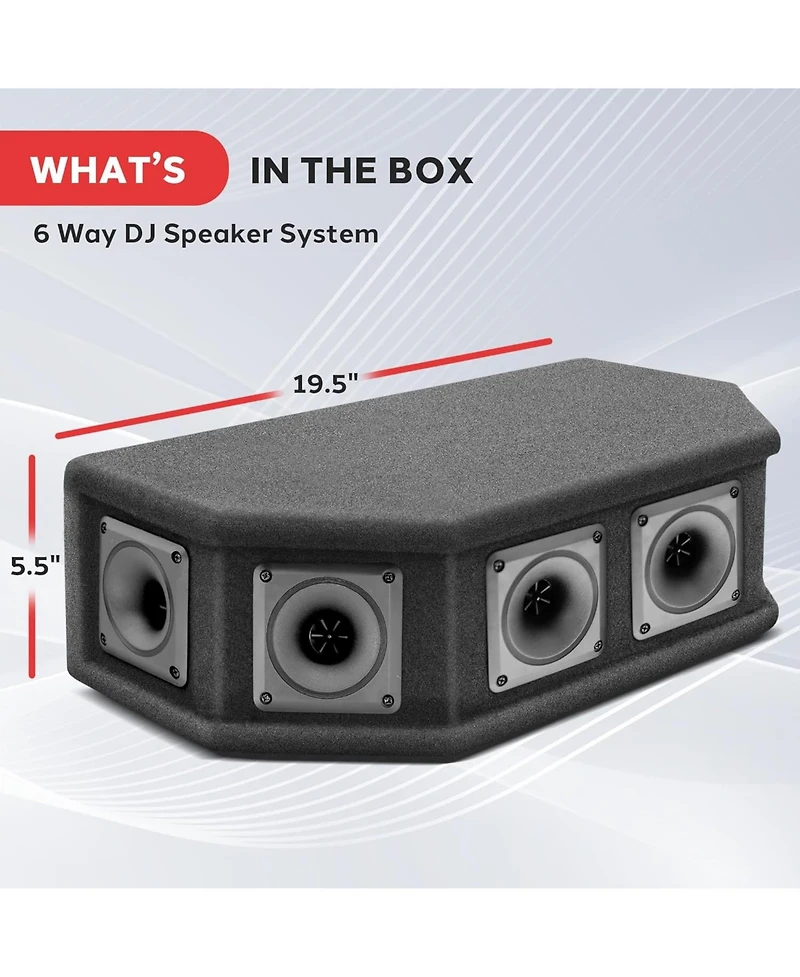 Pyle 6-Way Dj Tweeter System - Premium Sound Clarity & High-Performance Audio for DJs and Sound Systems