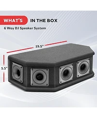 Pyle 6-Way Dj Tweeter System - Premium Sound Clarity & High-Performance Audio for DJs and Sound Systems