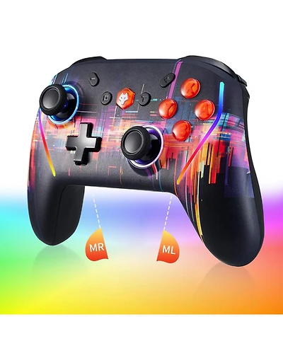 Nbcp Wireless Switch 2 Controller for Switch/Lite/Oled with Mouse Touch Back Buttons, Programmable, Turbo Function, 6-Axis Gyro, Wake