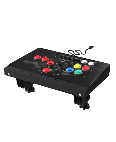Nbcp Arcade Fight Stick, Arcade Fighting Joystick, Street Fighter Controller with Turbo for PS3, Nintendo Switch, Pc Windows (7/8/10/11), Android Tv B
