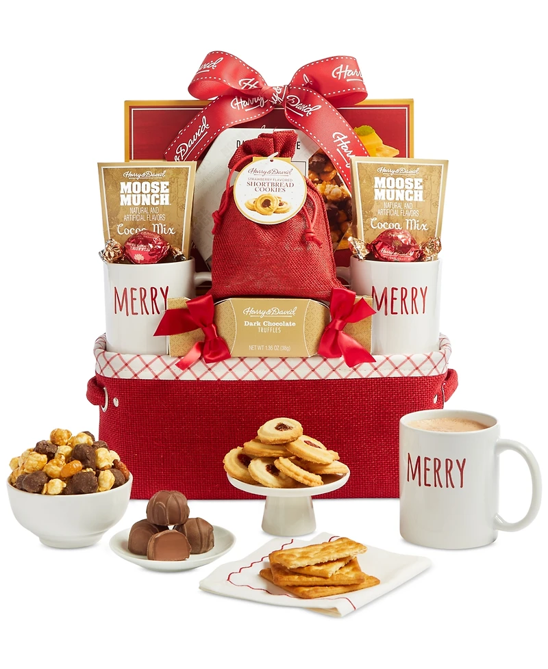 Harry & David Holiday Be Merry Gift Bin, 8 Piece