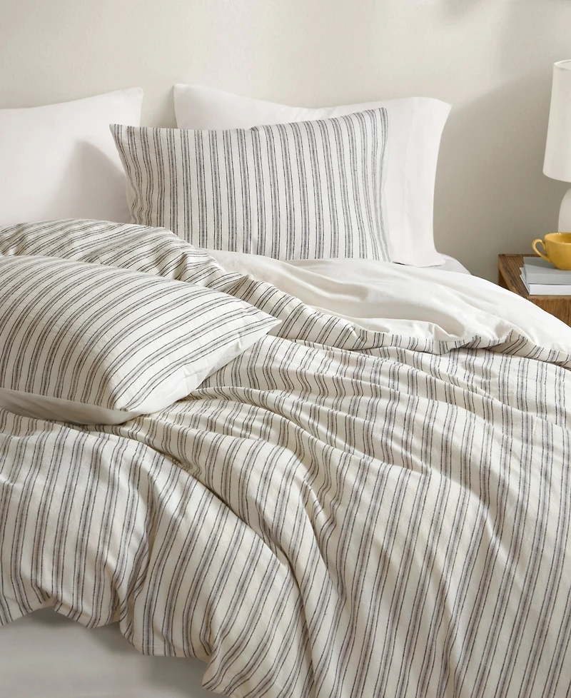 Madison Park Etta Striped 3-Pc. Duvet Cover Set