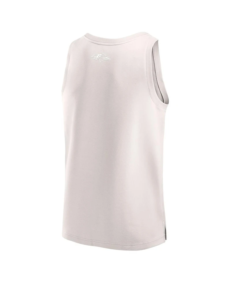 Fanatics Men's Cream Baltimore Ravens Elements Tank Top