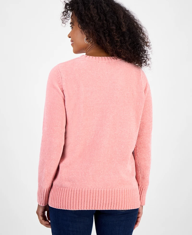 Style & Co Women's Chenille Crewneck Sweater, Macy's Exclusive