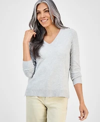 Style & Co Women's V-Neck Long-Sleeve Sweater, Created for Macy's