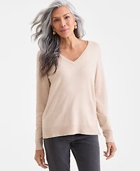 Style & Co Women's V-Neck Long-Sleeve Sweater, Created for Macy's