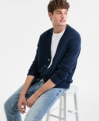 Sun + Stone Men's Long-Sleeve Brushed Solid Cardigan, Macy's Exclusive