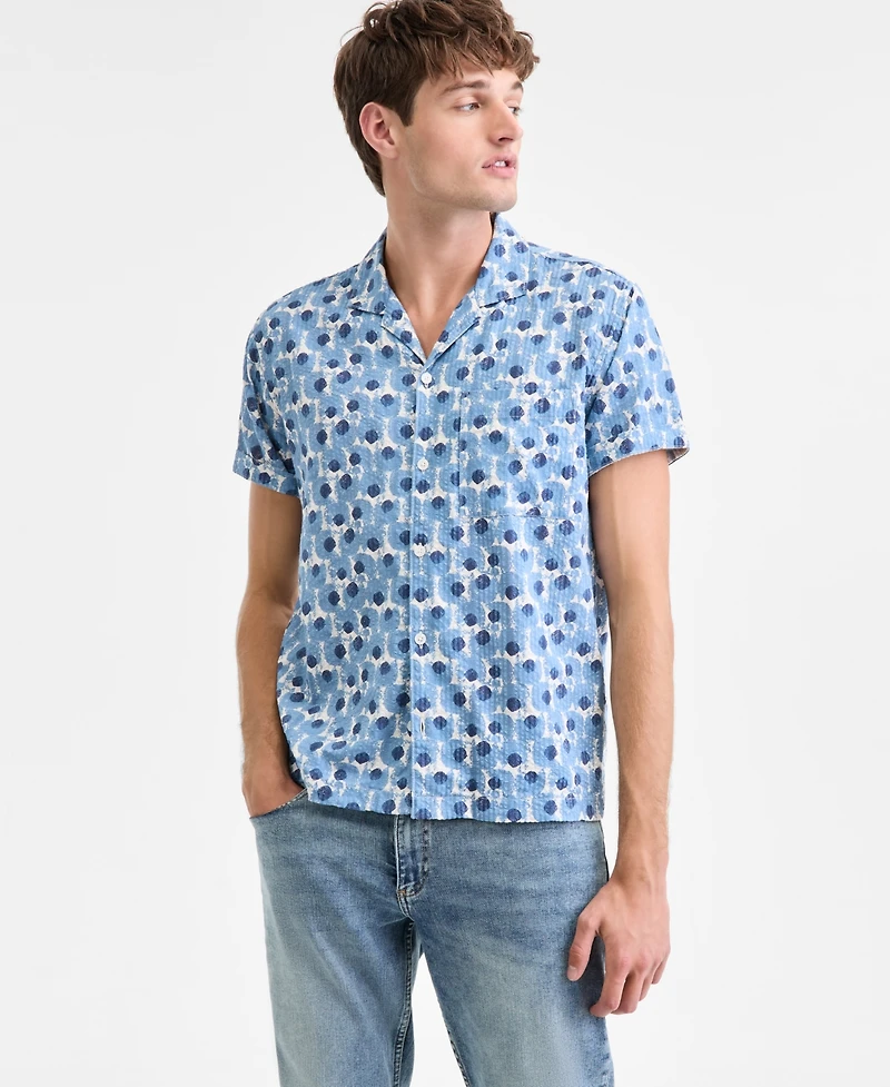 Sun + Stone Men's Sisler Short-Sleeve Camp Shirt, Macy's Exclusive