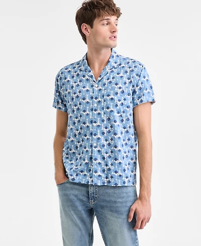 Sun + Stone Men's Sisler Short-Sleeve Camp Shirt, Macy's Exclusive